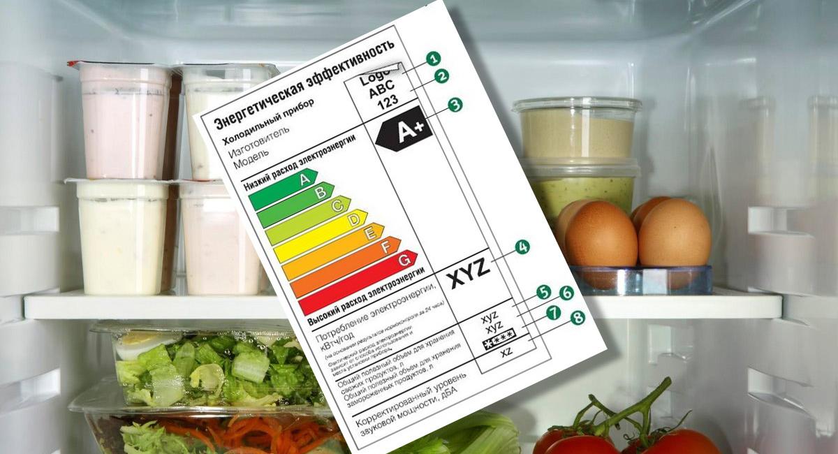 Расшифровка этикетки холодильника